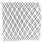 diamond netting - 1 loop, honey cone, or single diamond netting - a decorative netting stitch