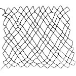 diamond netting 2 loop or double diamond netting - a decorative netting stitch