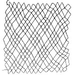 diamond netting 3 loop or treble diamond netting - a decorative netting stitch