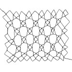 cross or mosaic netting - a decorative netting stitch