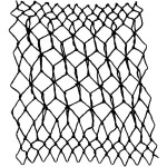cube, English netting, or honeycomb decorative netting stitch