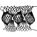Fan Bobble Stitch - decorative Netting
