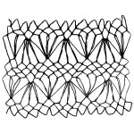fan decorative netting stitch