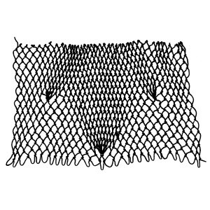 pinecone cluster decrease netting stitch