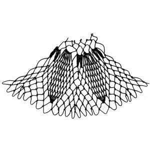 pinecone increase netting stitch