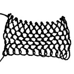 Round Netting - decorative netting stitch