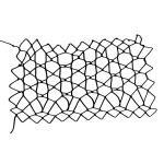 Star Netting - decorative stitch (stretched wide)