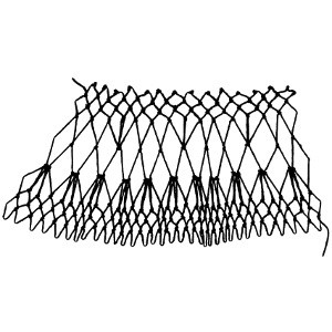 stilts increase netting stitch