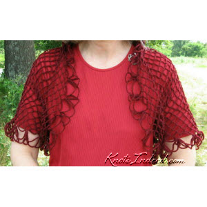 red net shrug - seen from the front