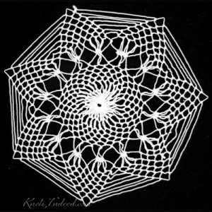 Spiderweb (large): a net doily