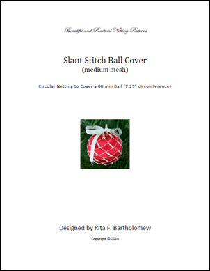 Slant Stitch - medium mesh ball cover