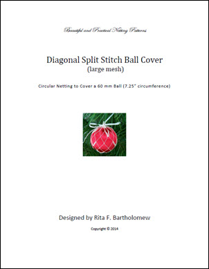 Split Stitch - large mesh (Diagonal) ball cover