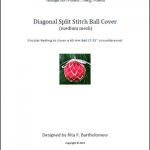 Split Stitch - medium mesh (Diagonal) ball cover