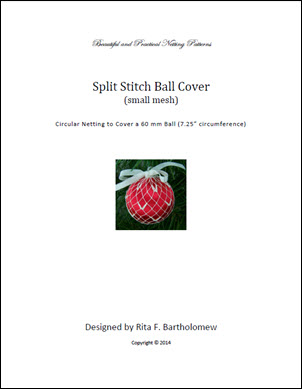 Split Stitch - small mesh ball cover