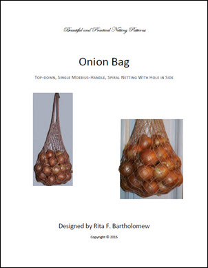 Onion Bag with Moebius Handle: a net bag