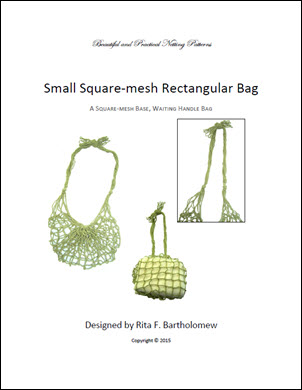 Rectangular Square-Mesh Bag (Small) with a Waiting Handle: a net bag