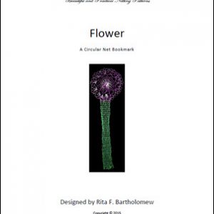 a net bookmark: Flower