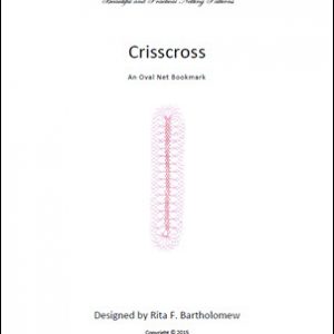 Crisscross: an oval bookmark