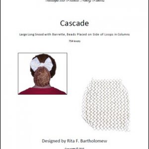 Snood: Cascade - Large, Long, Beads on Side of Mesh Form Columns (754 knots)