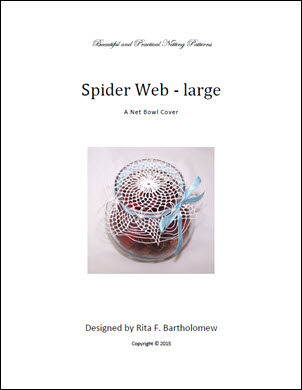 Spider Web - large: a net bowl cover