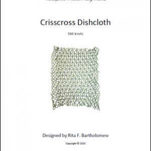 Rectangular Net Dishcloth: Crisscross