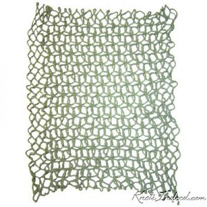 a diamond-mesh net dishcloth