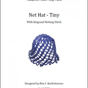 Net Hat: Diagonal Netting Stitch -tiny