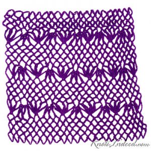 Diamond-mesh Net Dishcloth: Fan - small