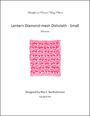 Diamond-mesh Net Dishcloth: Lantern - small