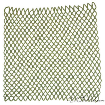 a diamond-mesh net dishcloth