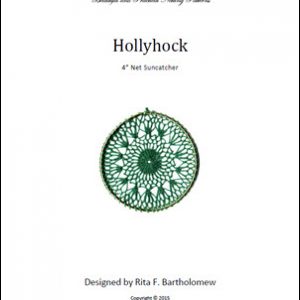 Net Suncatcher: Hollyhock - 4 inch