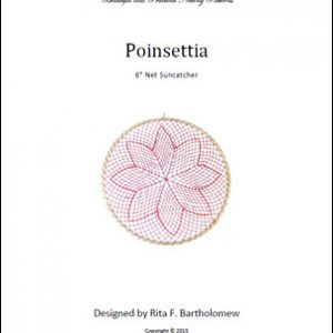 Net Suncatcher: Poinsettia - 6 inch