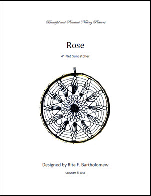 Net Suncatcher: Rose - 4 inch