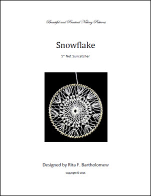 Net Suncatcher: Snowflake - 5 inch