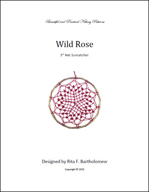 Net Suncatcher: Wild Rose - 5 inch